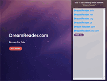 Tablet Screenshot of dreamreader.com